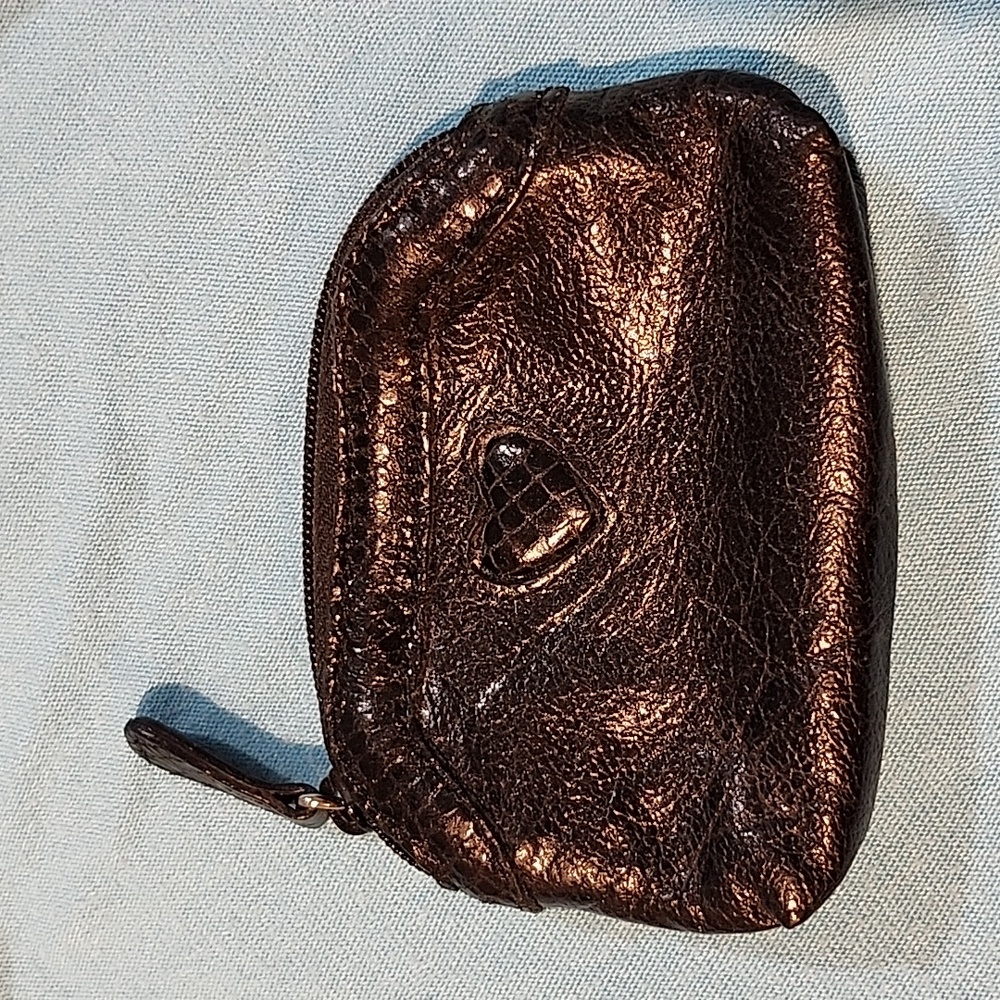 Brighton pebble leather with heart change purse